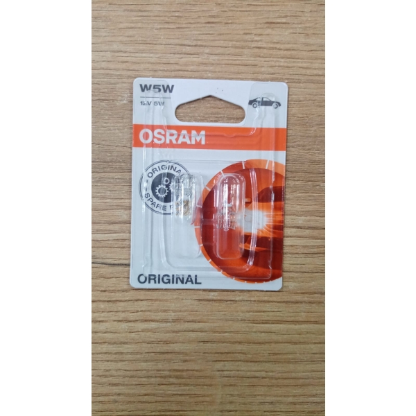 Лампа 12V W5W T10W W2.1x9.5d блистер (2шт.) OSRAM Медведь Автозапчасти