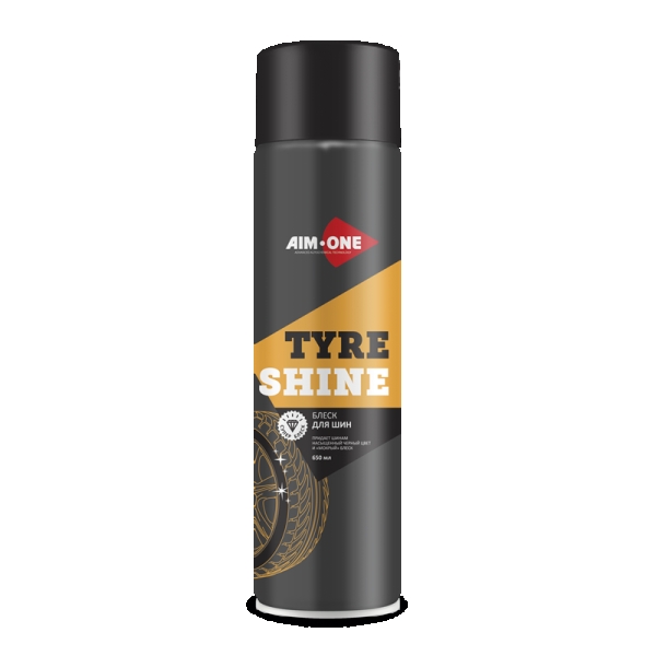 Чернитель шин 650мл аэрозоль Tyre Shine AIM-ONE Медведь Автозапчасти