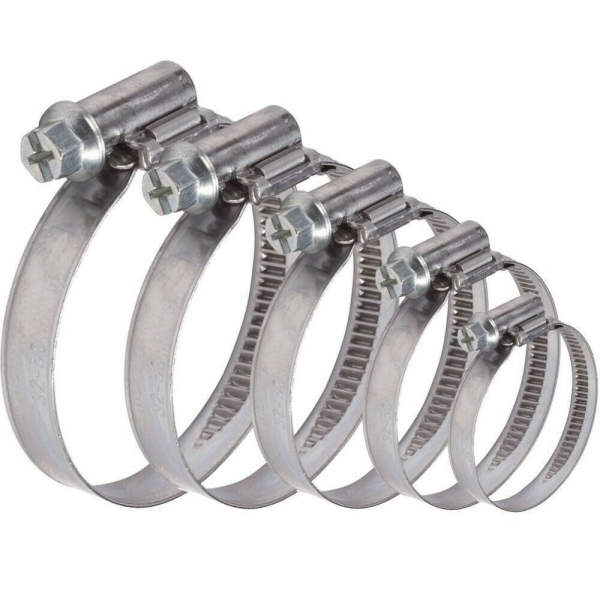 Хомут червячный 12-22 мм. (нерж) Медведь Автозапчасти